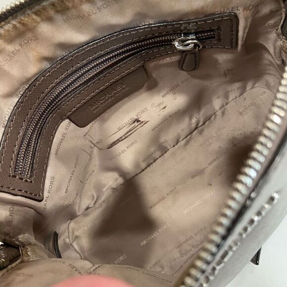 MICHAEL KORS Saffiano Leather Dome Crossbody - Picture 12 of 16